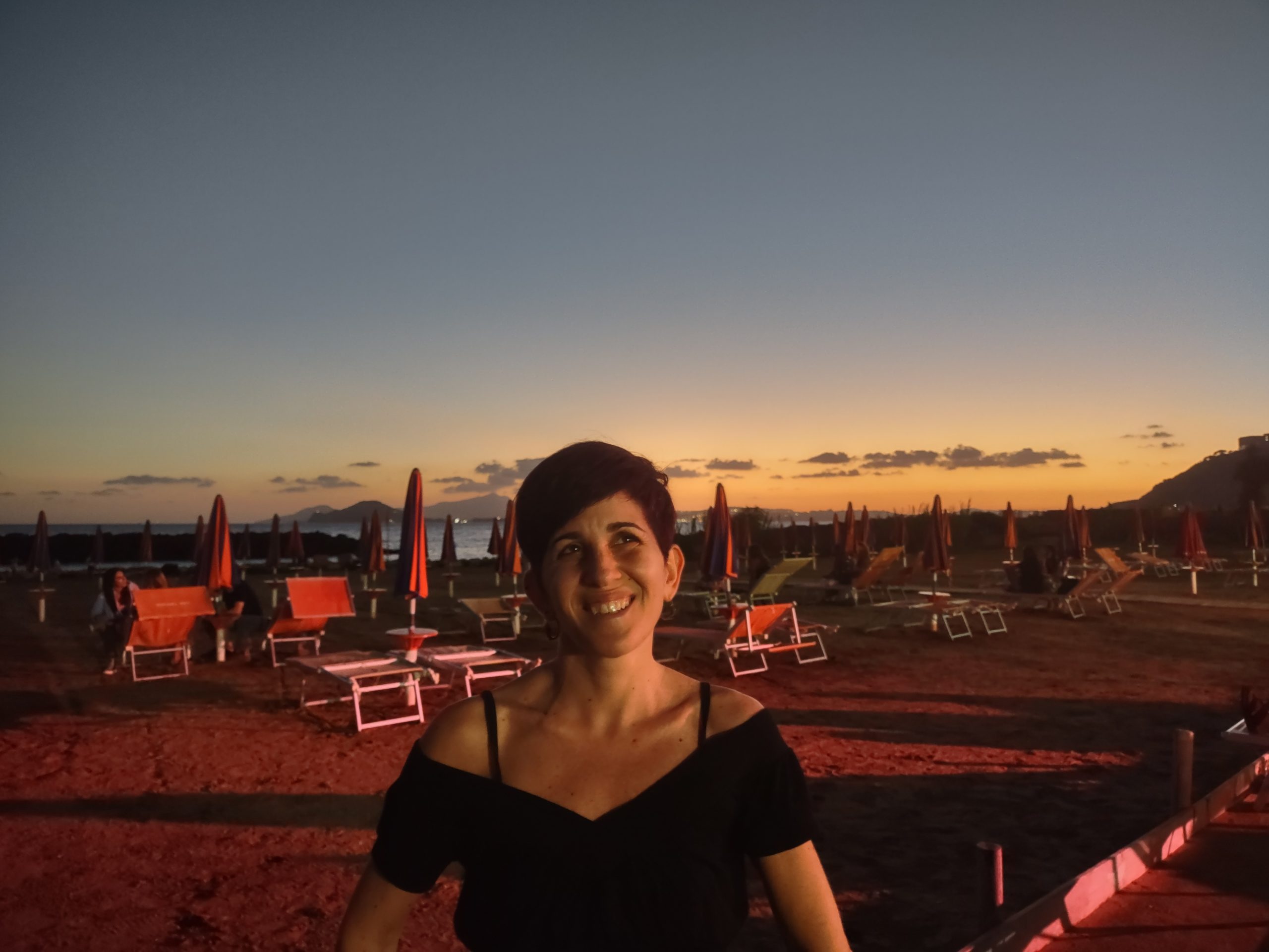 Inspiring Human Potential podcast host Maria Florio in Bagnoli Naples Italy